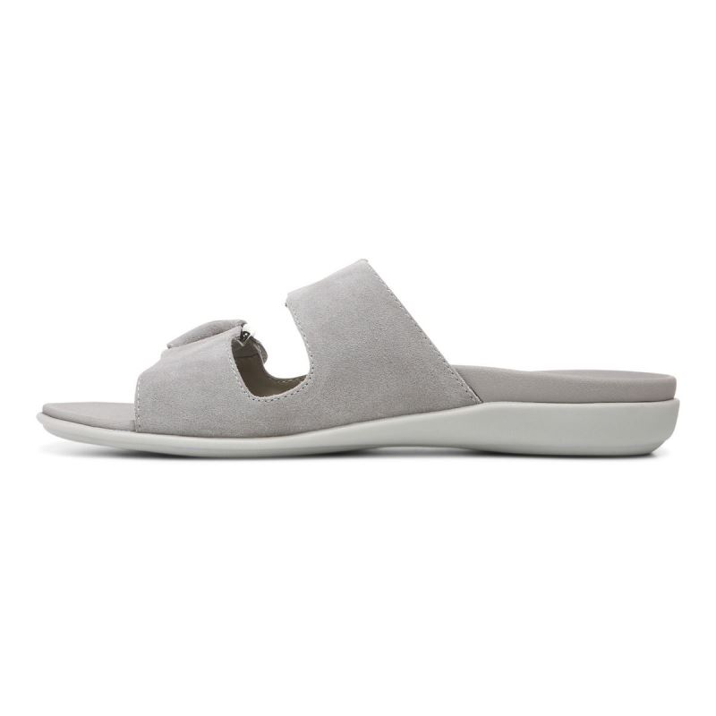 Vionic Women's Corlee Slide Sandal - Light Grey