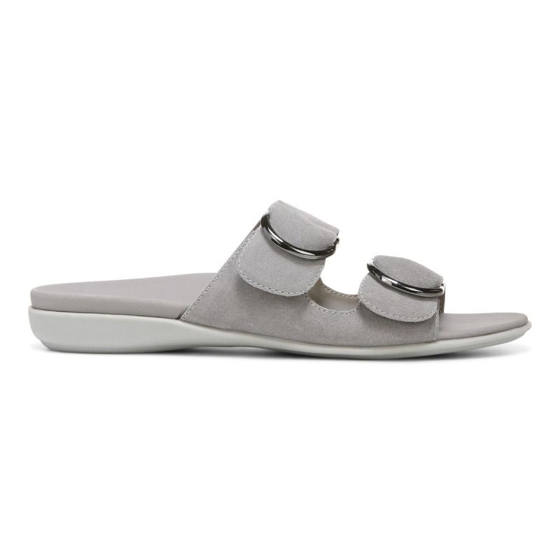Vionic Women's Corlee Slide Sandal - Light Grey