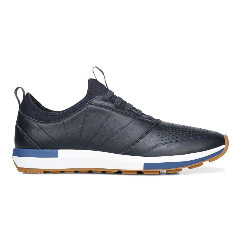 Vionic Men's Trent Sneaker - Navy Leather