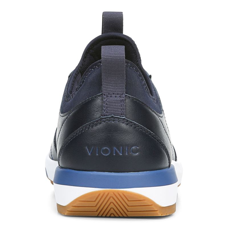 Vionic Men's Trent Sneaker - Navy Leather