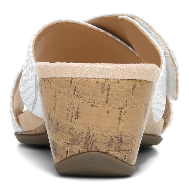 Vionic Women's Leticia Wedge Sandal - White