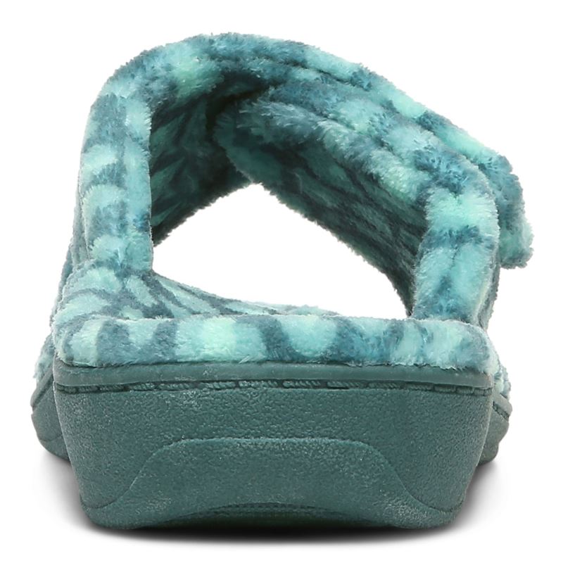 Vionic Women's Relax Slippers - Posy Green Leopard