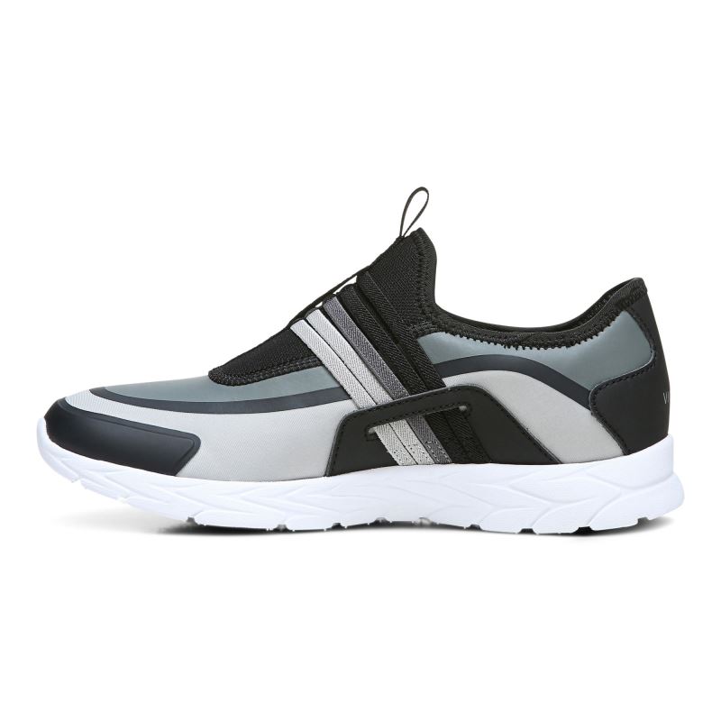 Vionic Women's Vayda Slip On Sneaker - Black Grey