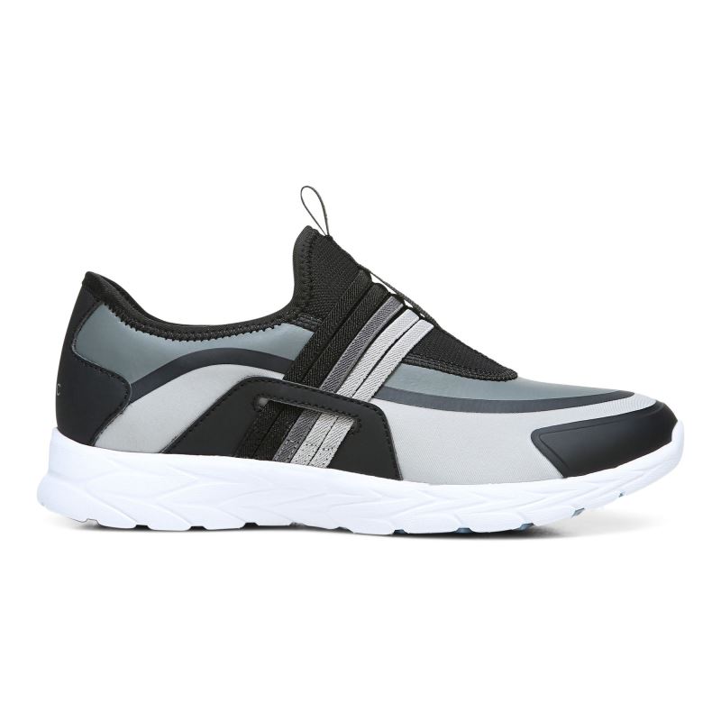 Vionic Women's Vayda Slip On Sneaker - Black Grey