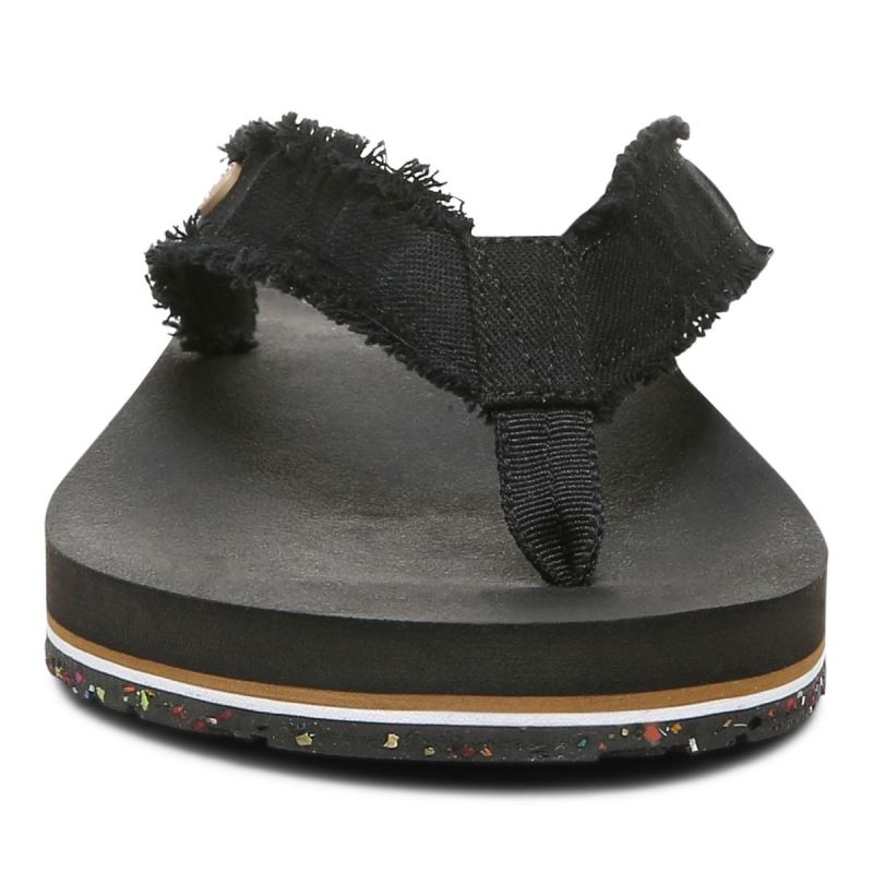 Vionic Women's Unwind Toe Post Sandal - Black