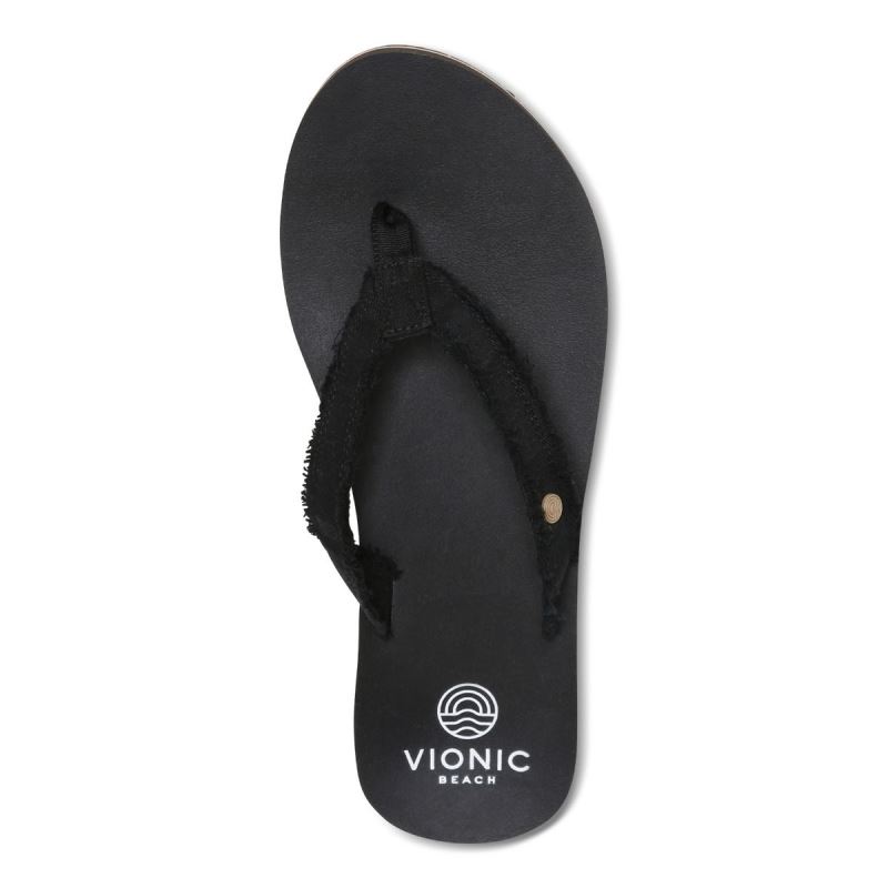 Vionic Women's Unwind Toe Post Sandal - Black