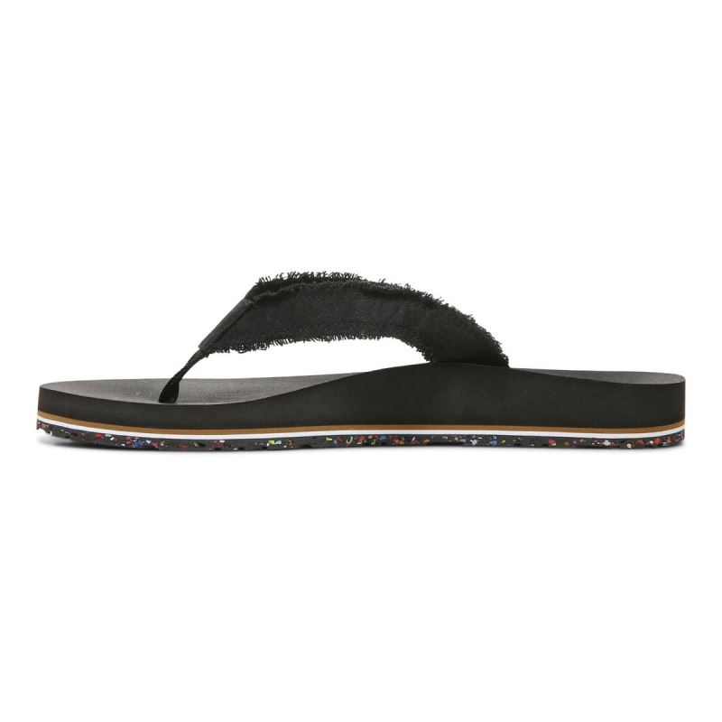 Vionic Women's Unwind Toe Post Sandal - Black