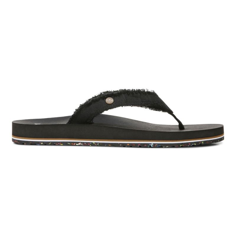 Vionic Women's Unwind Toe Post Sandal - Black