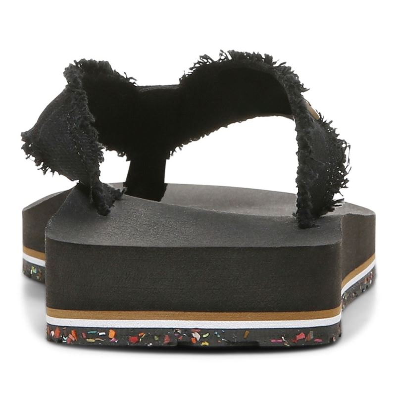 Vionic Women's Unwind Toe Post Sandal - Black