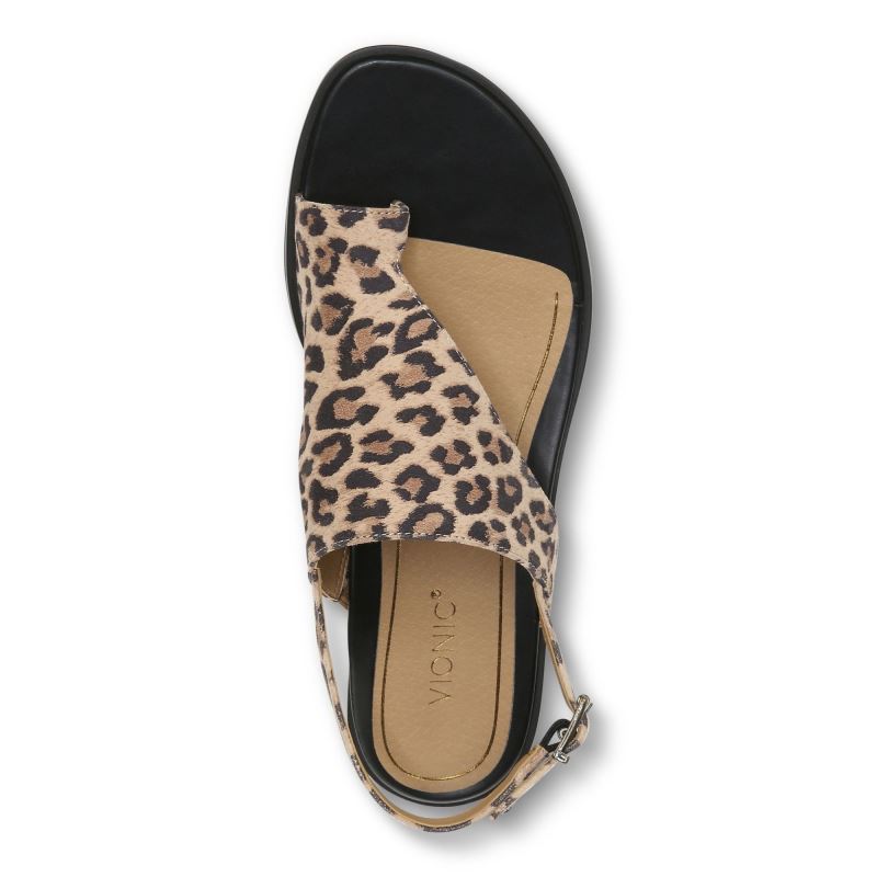 Vionic Women's Ella Sandal - Toffee Leopard