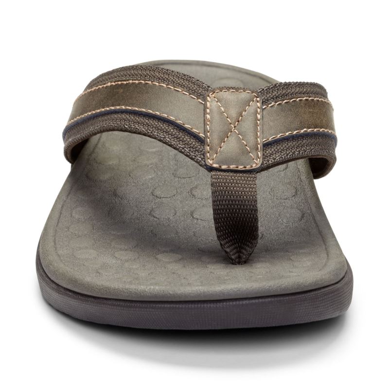 Vionic Men's Tide Toe Post Sandal - Brown