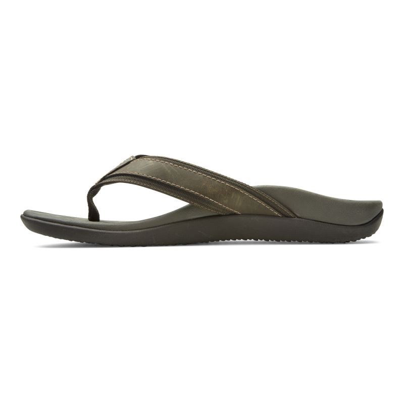 Vionic Men's Tide Toe Post Sandal - Brown