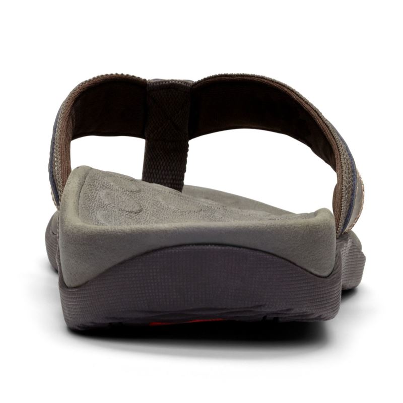 Vionic Men's Tide Toe Post Sandal - Brown