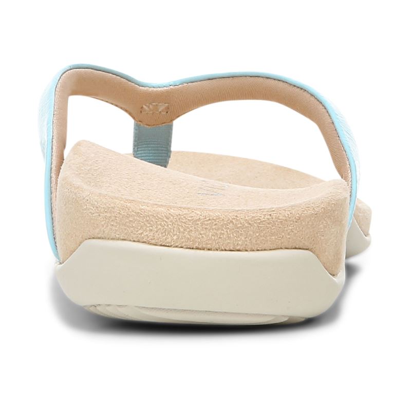 Vionic Women's Dillon Toe Post Sandal - Porcelain Blue