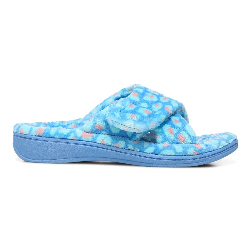 Vionic Women's Relax Slippers - Azure Leopard