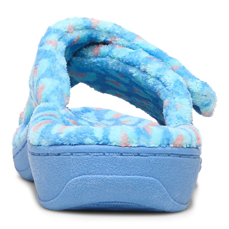 Vionic Women's Relax Slippers - Azure Leopard