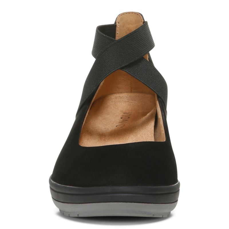 Vionic Women's Ellery Wedge - Black Nubuck