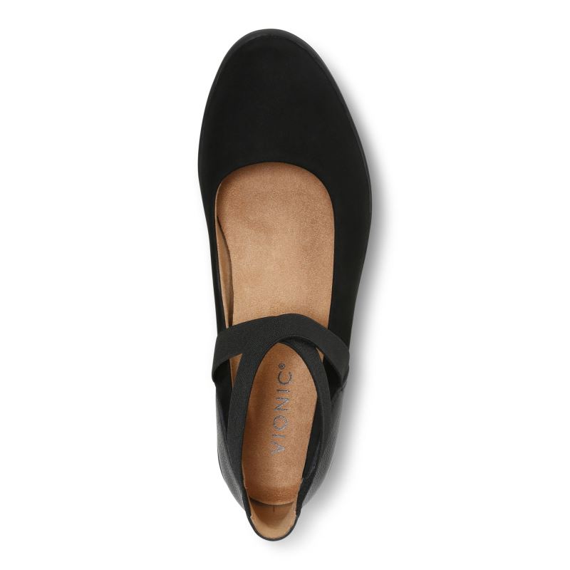 Vionic Women's Ellery Wedge - Black Nubuck