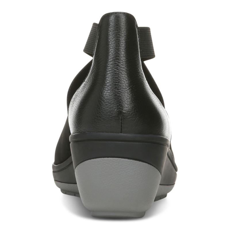 Vionic Women's Ellery Wedge - Black Nubuck