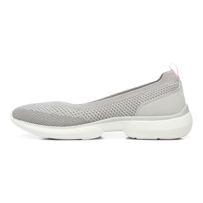 Vionic Women's Kallie Slip on Sneaker - Grey Metallic