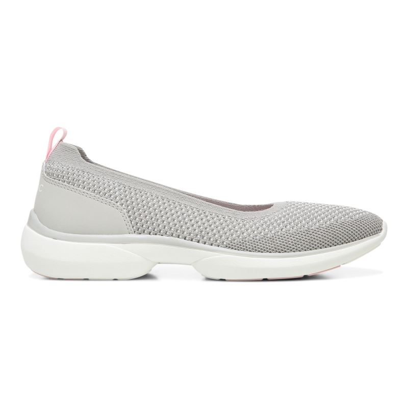 Vionic Women's Kallie Slip on Sneaker - Grey Metallic