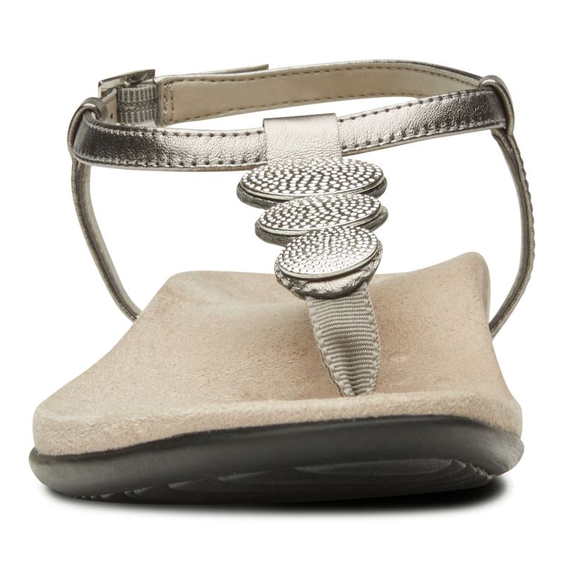 Vionic Women's Lizbeth Backstrap Sandal - Pewter