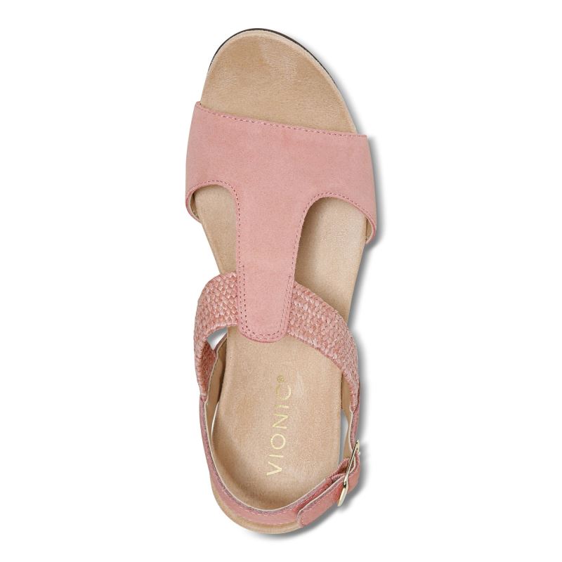 Vionic Women's Kaytie Wedge Sandal - Terra Cotta
