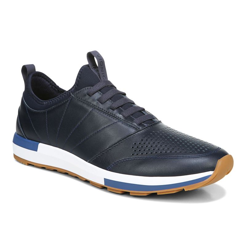 Vionic Men's Trent Sneaker - Navy Leather