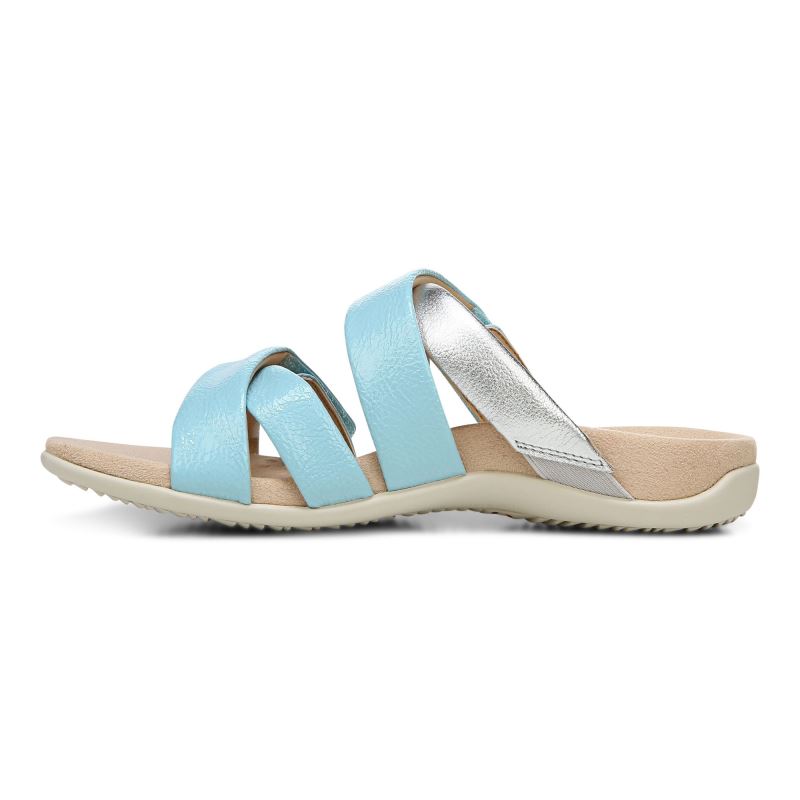Vionic Women's Hadlie Slide Sandal - Porcelain Blue