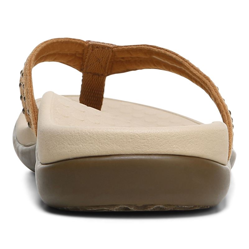 Vionic Women's Tasha Toe Post Sandal - Toffee