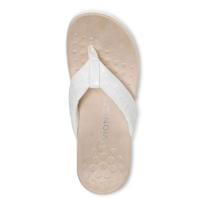 Vionic Women's Layne Toe Post Sandal - Cream