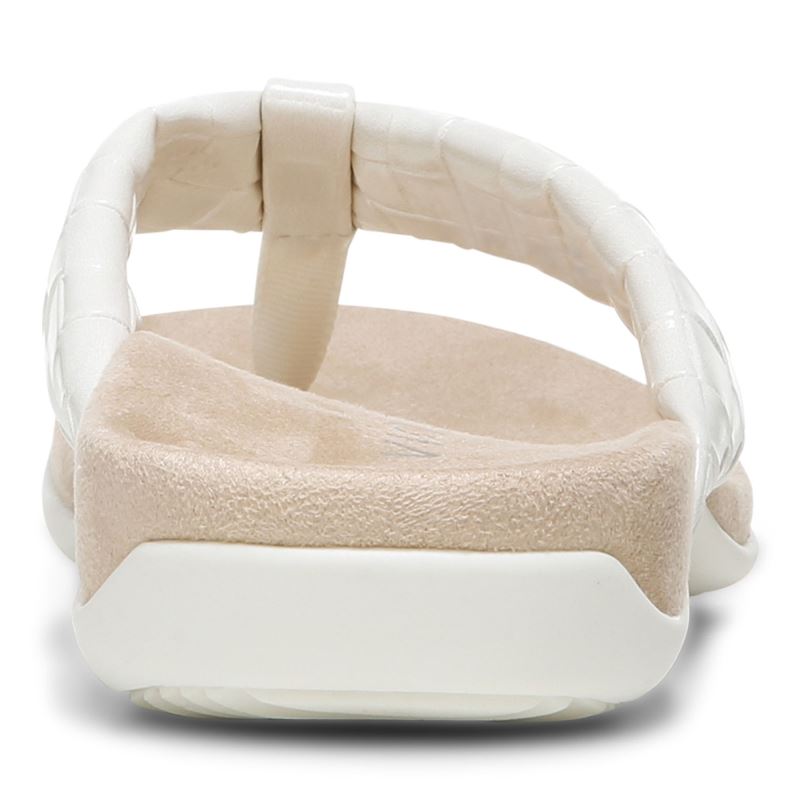 Vionic Women's Layne Toe Post Sandal - Cream