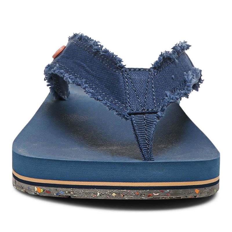 Vionic Women's Unwind Toe Post Sandal - Navy