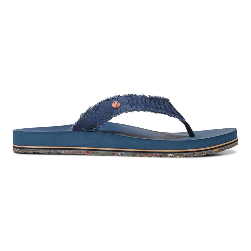 Vionic Women's Unwind Toe Post Sandal - Navy