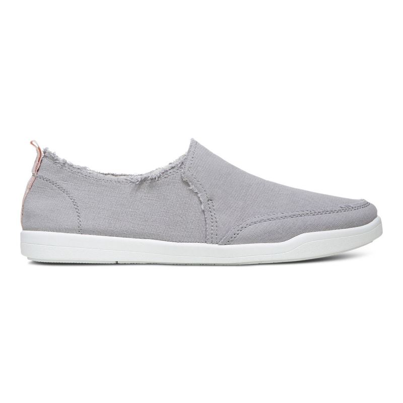 Vionic Women's Malibu Slip On - Light Grey Canvas