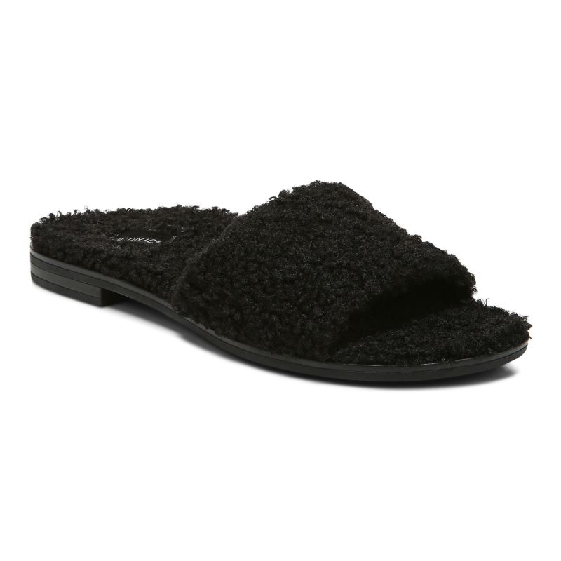 Vionic Women's Demi Shearling Slide - Black