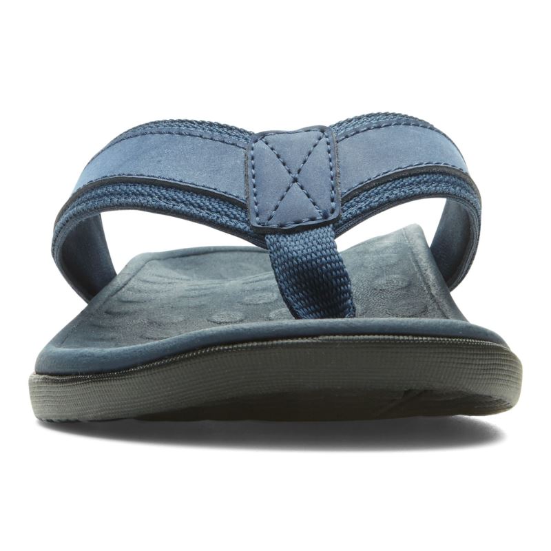 Vionic Men's Tide Toe Post Sandal - Navy