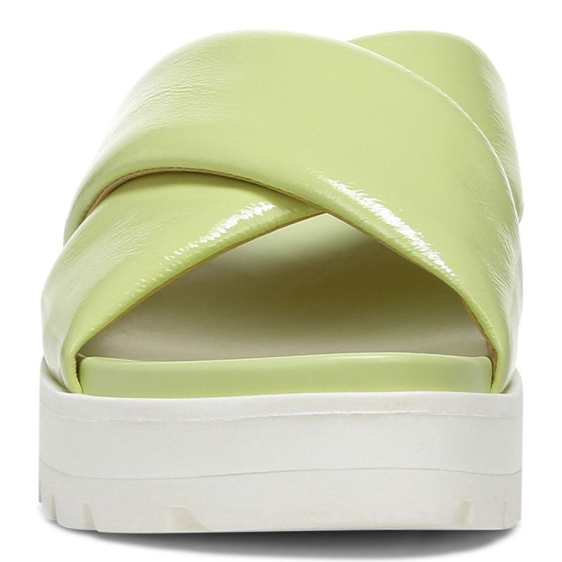 Vionic Women's Vesta Flatform Lug Sandal - Pale Lime