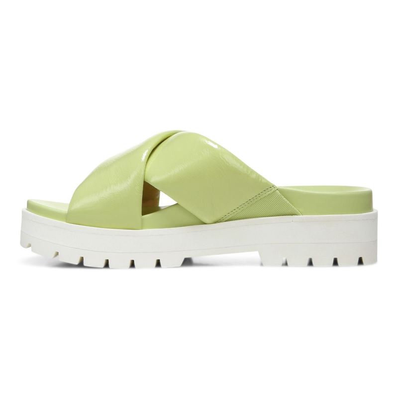 Vionic Women's Vesta Flatform Lug Sandal - Pale Lime