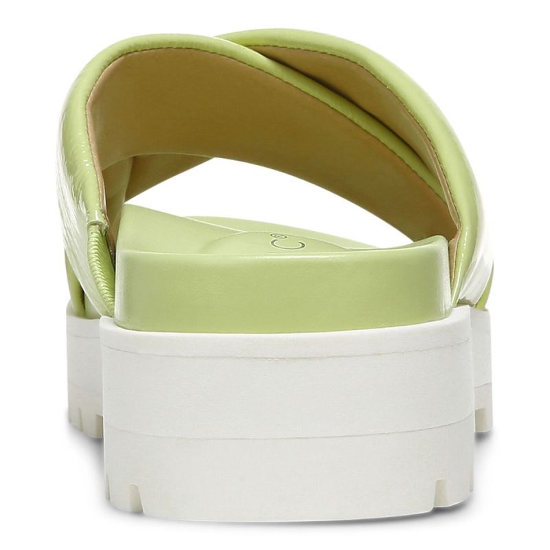 Vionic Women's Vesta Flatform Lug Sandal - Pale Lime