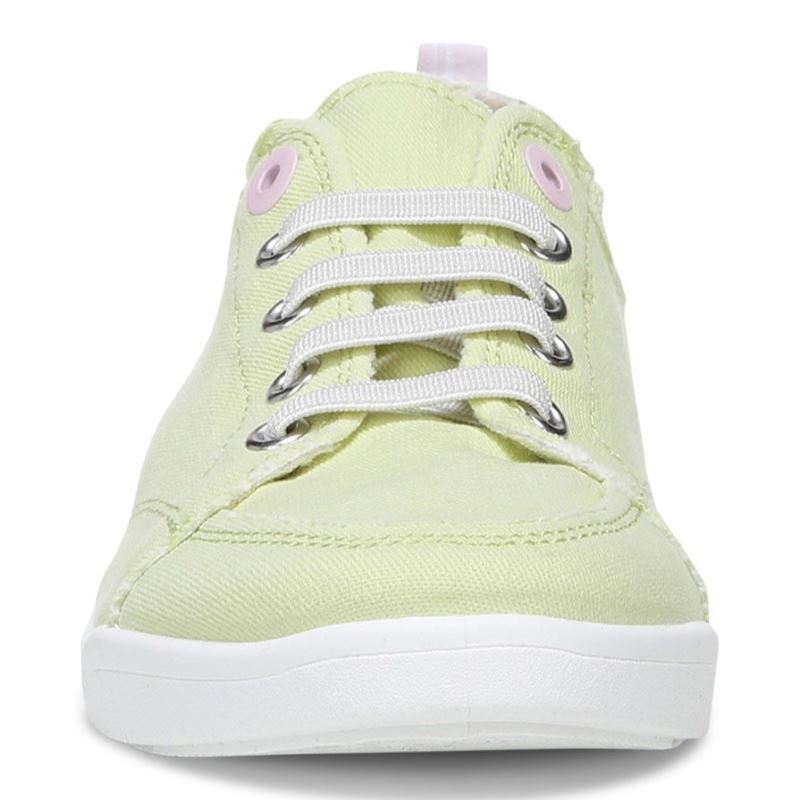 Vionic Women's Pismo Casual Sneaker - Pale Lime Canvas