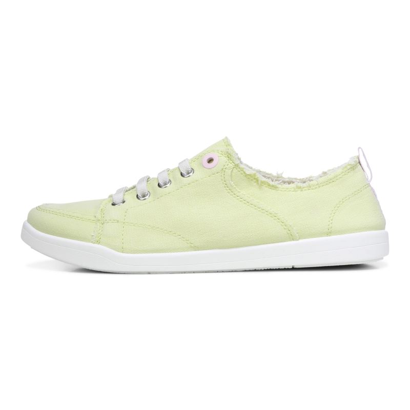 Vionic Women's Pismo Casual Sneaker - Pale Lime Canvas