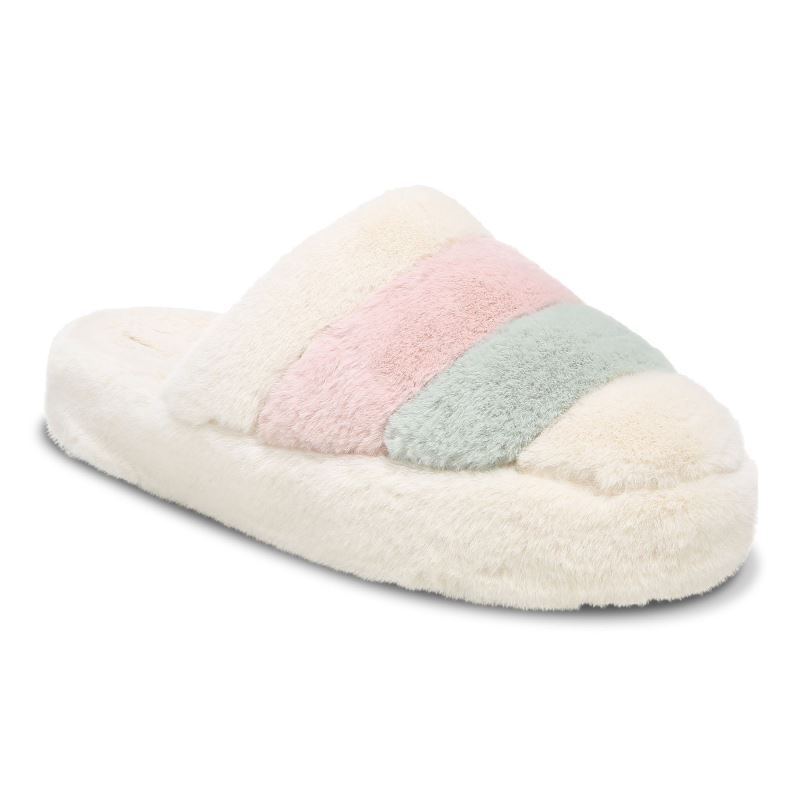 Vionic Women's Cosmina Slipper - Cream Multi