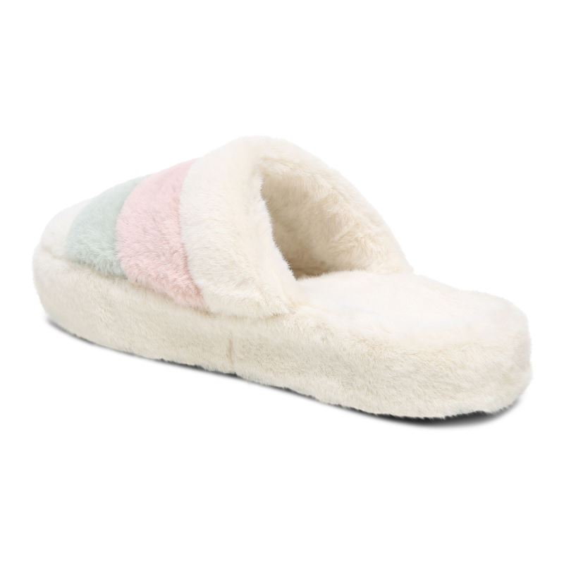 Vionic Women's Cosmina Slipper - Cream Multi