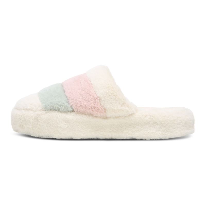 Vionic Women's Cosmina Slipper - Cream Multi