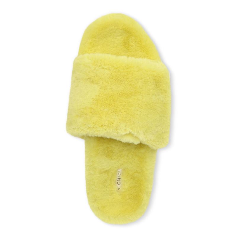 Vionic Women's Dream Plush Slipper - Canary Plush
