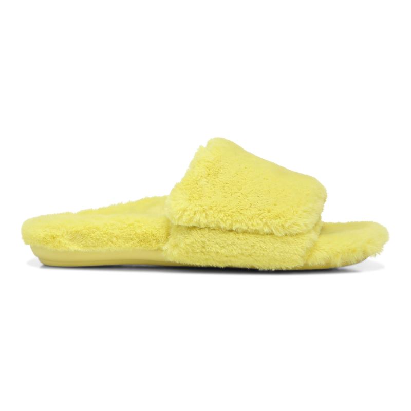 Vionic Women's Dream Plush Slipper - Canary Plush