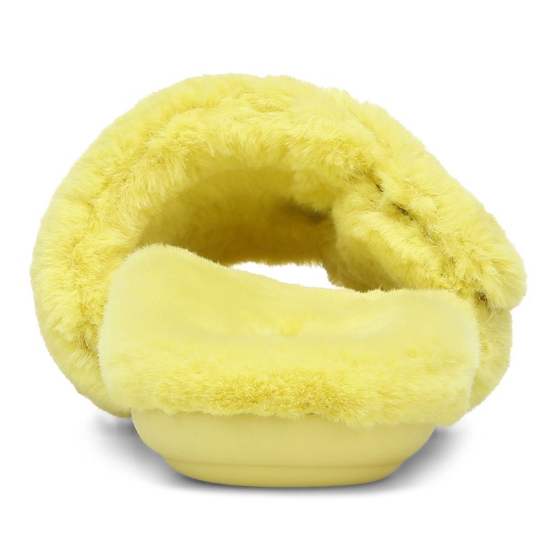 Vionic Women's Dream Plush Slipper - Canary Plush