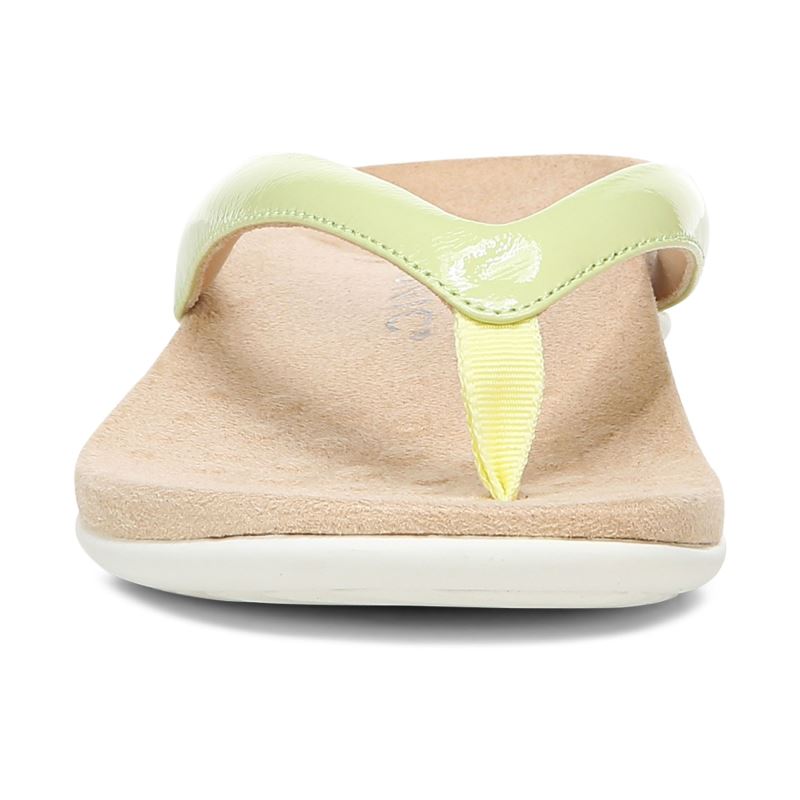 Vionic Women's Dillon Toe Post Sandal - Pale Lime