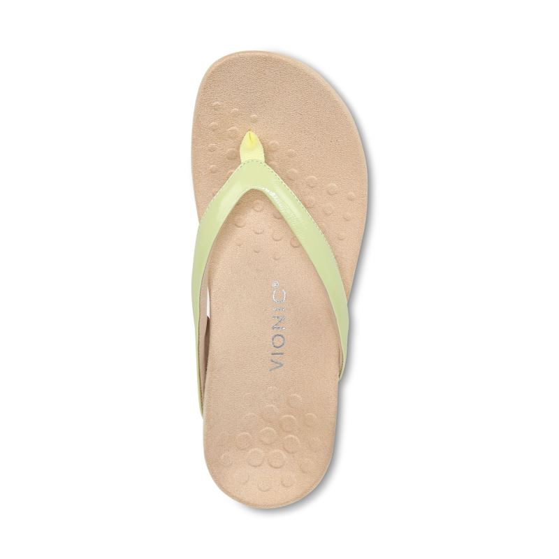 Vionic Women's Dillon Toe Post Sandal - Pale Lime